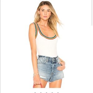 Drea Rainbow Ribbed Bodysuit